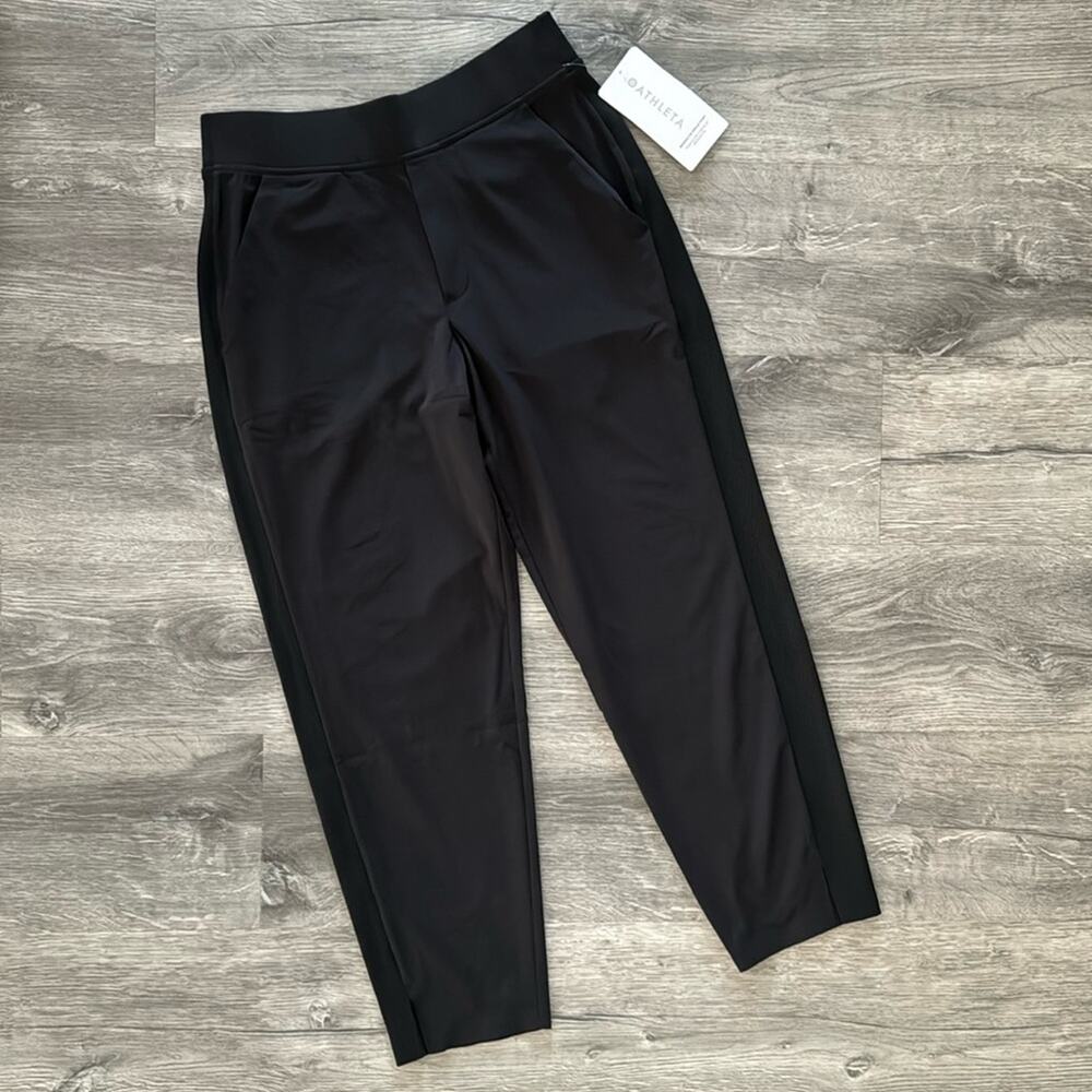 NWT Athleta Brooklyn Mid Rise Ankle Pant Black Size 6 - Picture 2 of 15